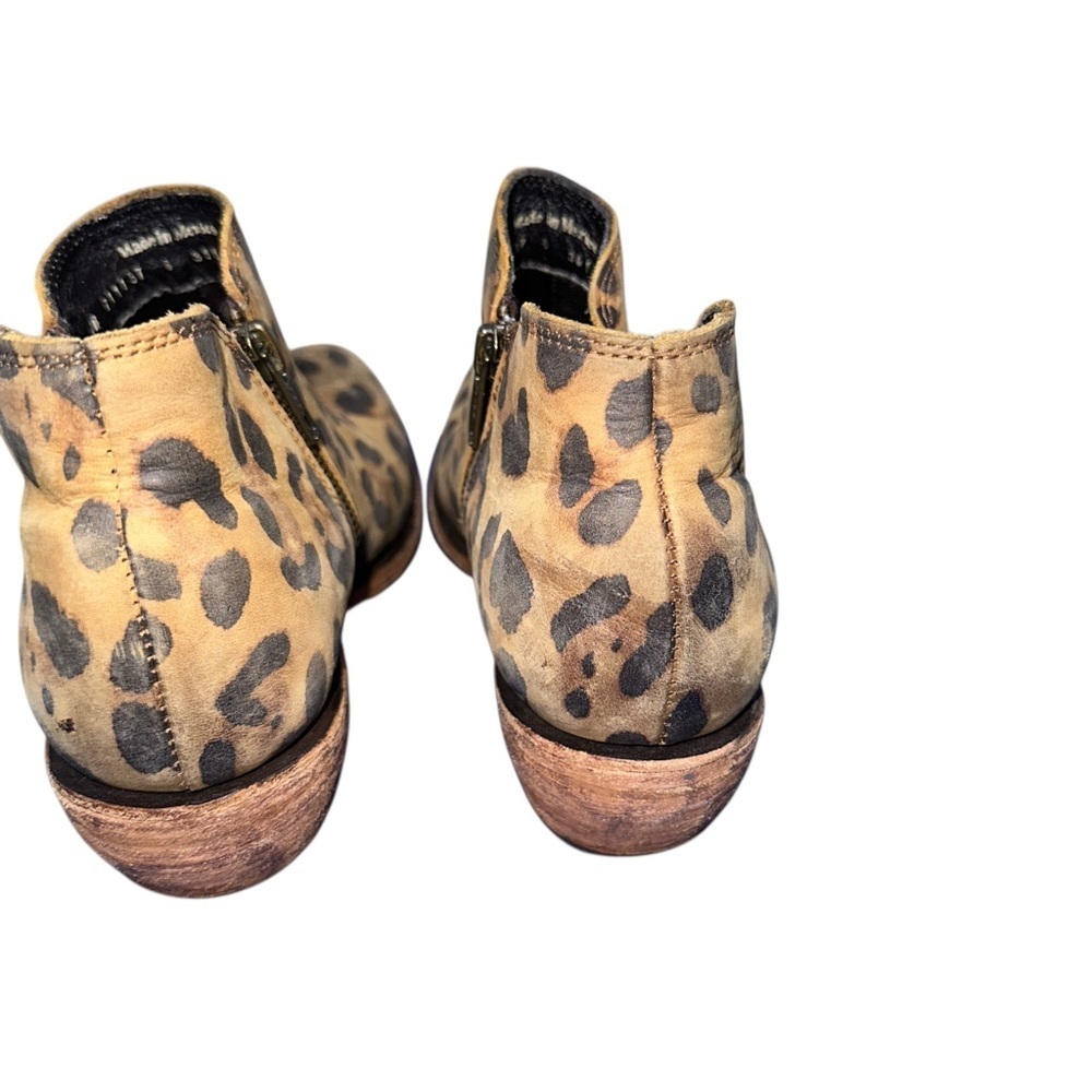 LIBERTY Black Leopard Print Boots size 6 leather - Picture 4 of 8